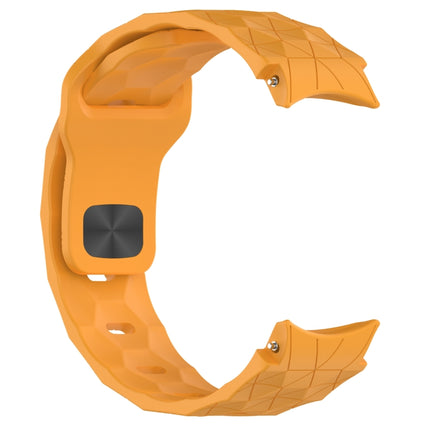 Football Texture Reverse Buckle Silicone Watch Band, For Samsung Galaxy Watch 6 44mm, For Samsung Galaxy Watch 6 40mm, For Samsung Galaxy Watch 6 Classic 43mm, For Samsung Galaxy watch 5 Pro Golf Edition