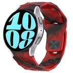 For Samsung Galaxy Watch 6 40mm / Camouflage Red