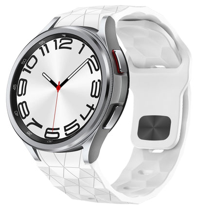Football Texture Reverse Buckle Silicone Watch Band, For Samsung Galaxy Watch FE 40mm, For Samsung Galaxy Watch 7 44mm, For Samsung Galaxy Watch 7 40mm, For Samsung Galaxy Watch 6 Classic 47mm
