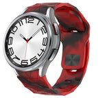 For Samsung Galaxy Watch 6 Classic 47mm / Camouflage Red