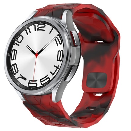Football Texture Reverse Buckle Silicone Watch Band, For Samsung Galaxy Watch FE 40mm, For Samsung Galaxy Watch 7 44mm, For Samsung Galaxy Watch 7 40mm, For Samsung Galaxy Watch 6 Classic 47mm