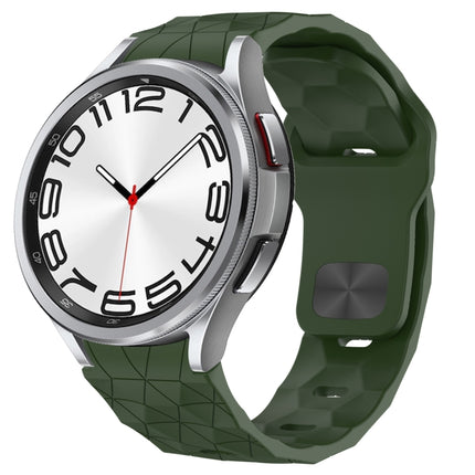 Football Texture Reverse Buckle Silicone Watch Band, For Samsung Galaxy Watch FE 40mm, For Samsung Galaxy Watch 7 44mm, For Samsung Galaxy Watch 7 40mm, For Samsung Galaxy Watch 6 Classic 47mm