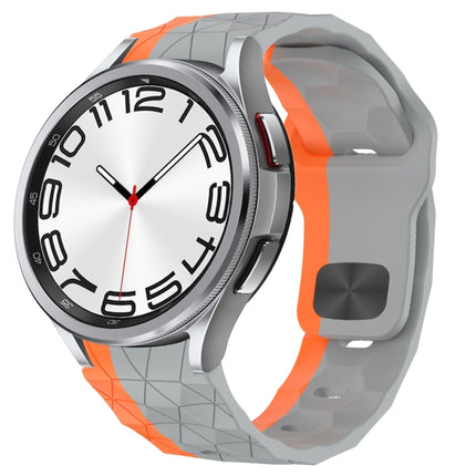 Football Texture Reverse Buckle Silicone Watch Band, For Samsung Galaxy Watch FE 40mm, For Samsung Galaxy Watch 7 44mm, For Samsung Galaxy Watch 7 40mm, For Samsung Galaxy Watch 6 Classic 47mm