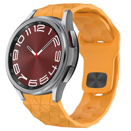 Football Texture Reverse Buckle Silicone Watch Band, For Samsung Galaxy Watch 6 44mm, For Samsung Galaxy Watch 6 40mm, For Samsung Galaxy Watch 6 Classic 43mm, For Samsung Galaxy watch 5 Pro Golf Edition