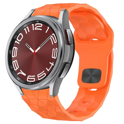 Football Texture Reverse Buckle Silicone Watch Band, For Samsung Galaxy Watch 6 44mm, For Samsung Galaxy Watch 6 40mm, For Samsung Galaxy Watch 6 Classic 43mm, For Samsung Galaxy watch 5 Pro Golf Edition
