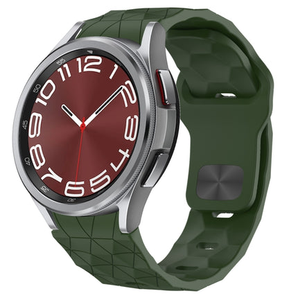Football Texture Reverse Buckle Silicone Watch Band, For Samsung Galaxy Watch 6 44mm, For Samsung Galaxy Watch 6 40mm, For Samsung Galaxy Watch 6 Classic 43mm, For Samsung Galaxy watch 5 Pro Golf Edition