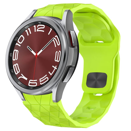 Football Texture Reverse Buckle Silicone Watch Band, For Samsung Galaxy Watch 6 44mm, For Samsung Galaxy Watch 6 40mm, For Samsung Galaxy Watch 6 Classic 43mm, For Samsung Galaxy watch 5 Pro Golf Edition