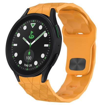 Football Texture Reverse Buckle Silicone Watch Band, For Samsung Galaxy Watch 6 44mm, For Samsung Galaxy Watch 6 40mm, For Samsung Galaxy Watch 6 Classic 43mm, For Samsung Galaxy watch 5 Pro Golf Edition