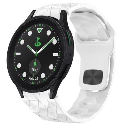 Football Texture Reverse Buckle Silicone Watch Band, For Samsung Galaxy Watch 6 44mm, For Samsung Galaxy Watch 6 40mm, For Samsung Galaxy Watch 6 Classic 43mm, For Samsung Galaxy watch 5 Pro Golf Edition