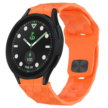 Football Texture Reverse Buckle Silicone Watch Band, For Samsung Galaxy Watch 6 44mm, For Samsung Galaxy Watch 6 40mm, For Samsung Galaxy Watch 6 Classic 43mm, For Samsung Galaxy watch 5 Pro Golf Edition