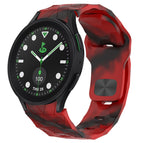 For Samsung Galaxy watch 5 Pro Golf Edition / Camouflage Red