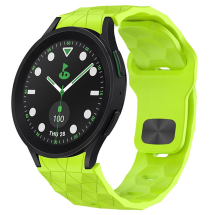 Football Texture Reverse Buckle Silicone Watch Band, For Samsung Galaxy Watch 6 44mm, For Samsung Galaxy Watch 6 40mm, For Samsung Galaxy Watch 6 Classic 43mm, For Samsung Galaxy watch 5 Pro Golf Edition