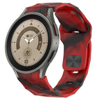 For Samsung Galaxy Watch 5 Pro  45mm / Camouflage Red