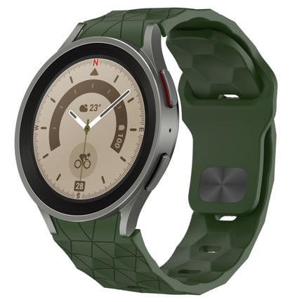 Football Texture Reverse Buckle Silicone Watch Band, For Samsung Galaxy watch 5 Golf Edition, For Samsung Galaxy Watch 5  44mm, For Samsung Galaxy Watch 5 Pro  45mm, For Samsung Galaxy Watch 5  40mm