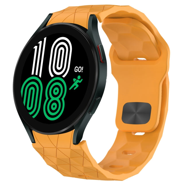 Football Texture Reverse Buckle Silicone Watch Band, For Samsung Galaxy Watch 4 44mm, For Samsung Galaxy Watch 4 40mm, For Samsung  Galaxy Watch 4 Classic 46mm, For Samsung  Galaxy Watch 4 Classic 42mm - DealBuddy