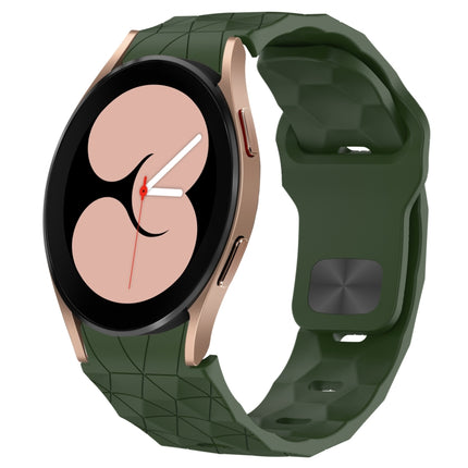 Football Texture Reverse Buckle Silicone Watch Band, For Samsung Galaxy Watch 4 44mm, For Samsung Galaxy Watch 4 40mm, For Samsung  Galaxy Watch 4 Classic 46mm, For Samsung  Galaxy Watch 4 Classic 42mm - DealBuddy