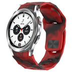 For Samsung  Galaxy Watch 4 Classic 42mm / Camouflage Red