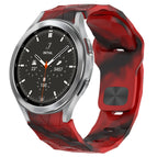For Samsung  Galaxy Watch 4 Classic 46mm / Camouflage Red