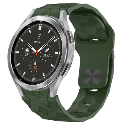 Football Texture Reverse Buckle Silicone Watch Band