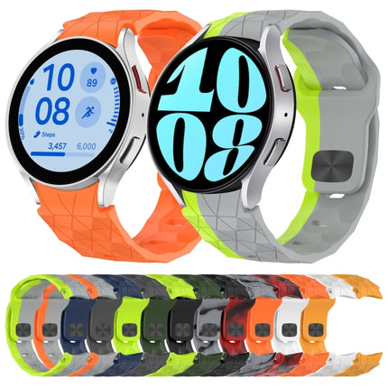 Football Texture Reverse Buckle Silicone Watch Band, For Samsung Galaxy Watch 6 44mm, For Samsung Galaxy Watch 6 40mm, For Samsung Galaxy Watch 6 Classic 43mm, For Samsung Galaxy watch 5 Pro Golf Edition