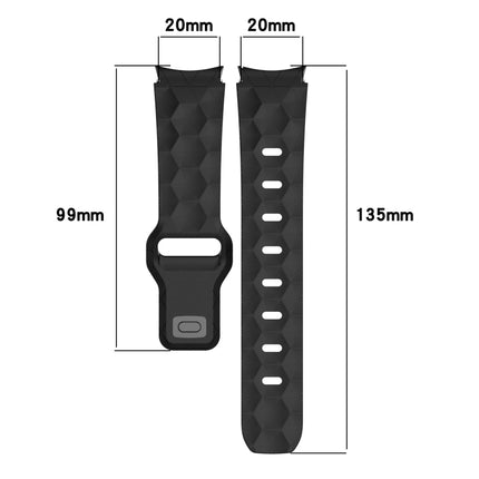 Football Texture Reverse Buckle Silicone Watch Band, For Samsung Galaxy Watch FE 40mm, For Samsung Galaxy Watch 7 44mm, For Samsung Galaxy Watch 7 40mm, For Samsung Galaxy Watch 6 Classic 47mm