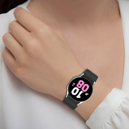 Magnetic Folding Silver Buckle Silicone Watch Band