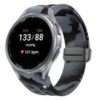 For Samsung Galaxy Watch 7 40 / 44mm / Black Gray Camouflage