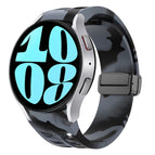 For Samsung Galaxy Watch 6 40 / 44mm / Black Gray Camouflage
