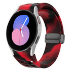 Richard Magnetic Folding Black Buckle Silicone Watch Band, For Samsung Galaxy Watch 5 40 / 44mm, For Sansung Galaxy Watch 5 Pro 45mm, Fou Samsung Galaxy Watch 4 40 / 44mm