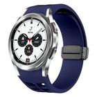 Richard Magnetic Folding Black Buckle Silicone Watch Band