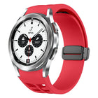 Richard Magnetic Folding Black Buckle Silicone Watch Band
