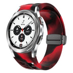 For Samsung Galaxy Watch 4 classic 42 / 46mm / Black Red Camouflage