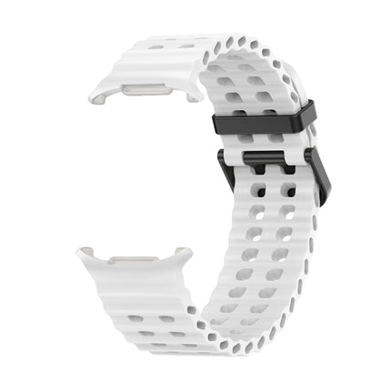 Ocean Dual Row Hole Silicone Watch Band, For Galaxy Watch Ultra2 2026 / 2025 / 1 2024