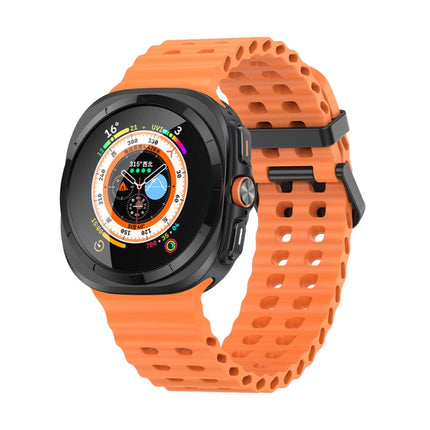 Ocean Dual Row Hole Silicone Watch Band, For Galaxy Watch Ultra2 2026 / 2025 / 1 2024