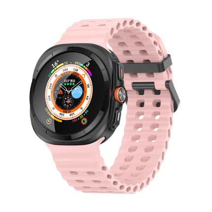 Ocean Dual Row Hole Silicone Watch Band, For Galaxy Watch Ultra2 2026 / 2025 / 1 2024