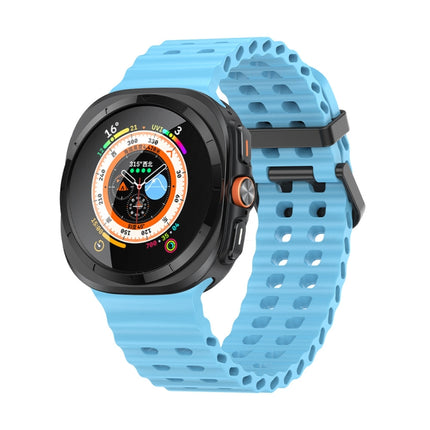 Ocean Dual Row Hole Silicone Watch Band