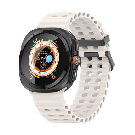 Ocean Dual Row Hole Silicone Watch Band, For Galaxy Watch Ultra2 2026 / 2025 / 1 2024