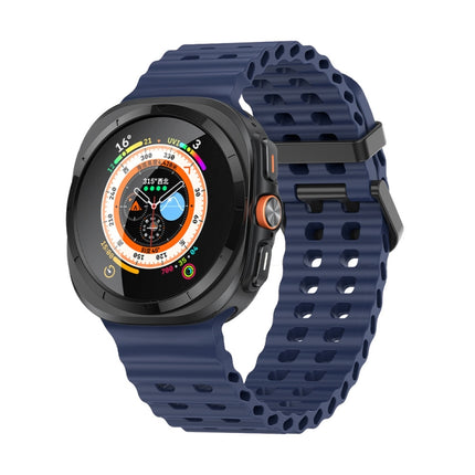 Ocean Dual Row Hole Silicone Watch Band, For Galaxy Watch Ultra2 2026 / 2025 / 1 2024