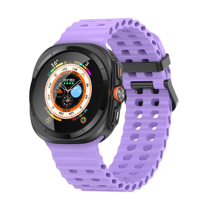 Ocean Dual Row Hole Silicone Watch Band, For Samsung Galaxy Watch Ultra 47mm / Ultra 2025 - DealBuddy