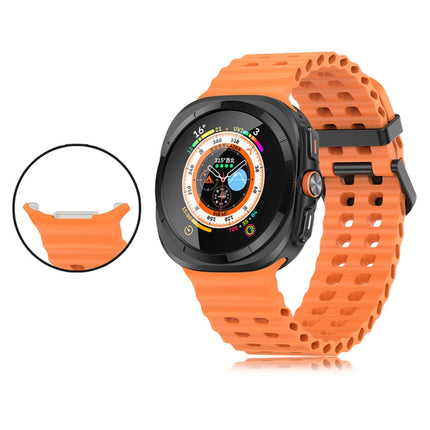 Ocean Dual Row Hole Silicone Watch Band, For Galaxy Watch Ultra2 2026 / 2025 / 1 2024