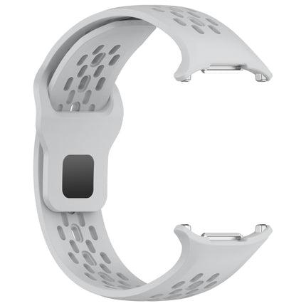 For Samsung Galaxy Watch Ultra 47mm Holes Style Square Buckle Solid Color Silicone Watch Band
