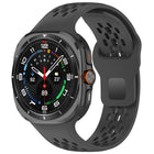 For Samsung Galaxy Watch Ultra 47mm Holes Style Square Buckle Solid Color Silicone Watch Band - DealBuddy