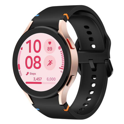 Flat Sewing Design Silicone Watch Band, For Samsung Galaxy Watch FE 40mm, For Samsung Galaxy Watch 7 44mm, For Samsung Galaxy Watch 7 40mm, For Samsung Galaxy Watch 6 Classic 43 / 47mm
