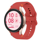 Flat Sewing Design Silicone Watch Band, For Samsung Galaxy Watch FE 40mm, For Samsung Galaxy Watch 7 44mm, For Samsung Galaxy Watch 7 40mm, For Samsung Galaxy Watch 6 Classic 43 / 47mm