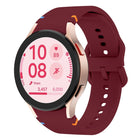 Flat Sewing Design Silicone Watch Band, For Samsung Galaxy Watch FE 40mm, For Samsung Galaxy Watch 7 44mm, For Samsung Galaxy Watch 7 40mm, For Samsung Galaxy Watch 6 Classic 43 / 47mm