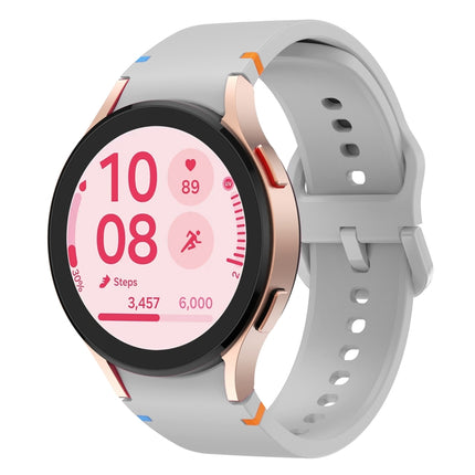 Flat Sewing Design Silicone Watch Band, For Samsung Galaxy Watch FE 40mm, For Samsung Galaxy Watch 7 44mm, For Samsung Galaxy Watch 7 40mm, For Samsung Galaxy Watch 6 Classic 43 / 47mm