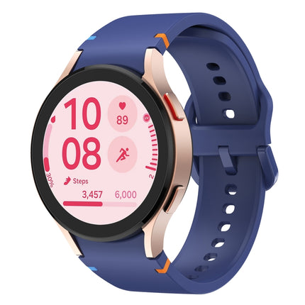 Flat Sewing Design Silicone Watch Band, For Samsung Galaxy Watch FE 40mm, For Samsung Galaxy Watch 7 44mm, For Samsung Galaxy Watch 7 40mm, For Samsung Galaxy Watch 6 Classic 43 / 47mm