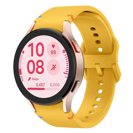 Flat Sewing Design Silicone Watch Band, For Samsung Galaxy Watch FE 40mm, For Samsung Galaxy Watch 7 44mm, For Samsung Galaxy Watch 7 40mm, For Samsung Galaxy Watch 6 Classic 43 / 47mm