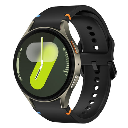 Flat Sewing Design Silicone Watch Band, For Samsung Galaxy Watch FE 40mm, For Samsung Galaxy Watch 7 44mm, For Samsung Galaxy Watch 7 40mm, For Samsung Galaxy Watch 6 Classic 43 / 47mm