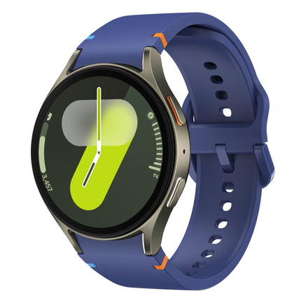 Flat Sewing Design Silicone Watch Band, For Samsung Galaxy Watch FE 40mm, For Samsung Galaxy Watch 7 44mm, For Samsung Galaxy Watch 7 40mm, For Samsung Galaxy Watch 6 Classic 43 / 47mm